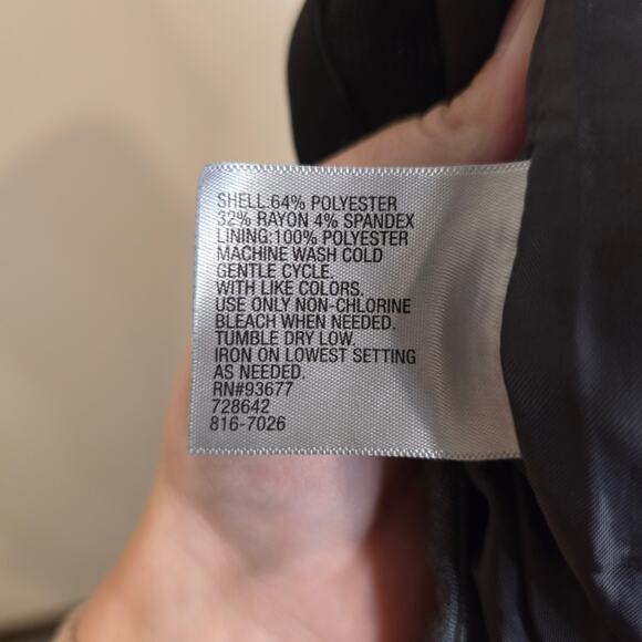 Women's Worthington Gray Knee Length Lined Pencil Skirt | Size 6 - Picture 9 of 9